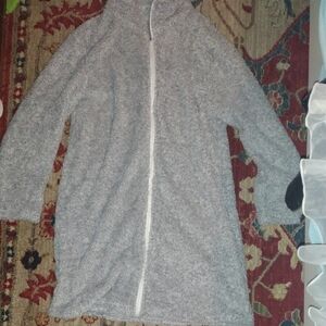 MISSLOOK Soft Gray Fleece Jacket